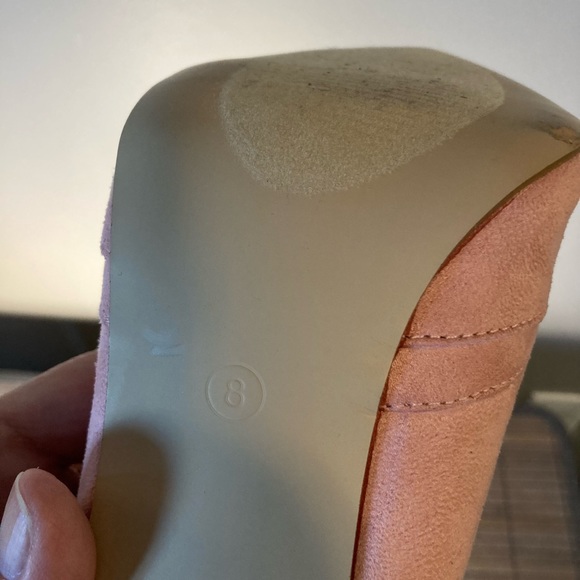 JC Pink Faux Suede 
Pumps Heels Stilettos 
Size 8 
Sexy Club - Picture 9 of 9